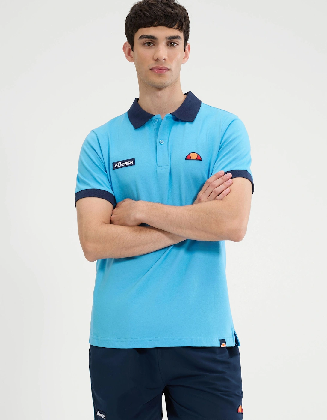 Lessepsia Polo - Light Blue/Navy