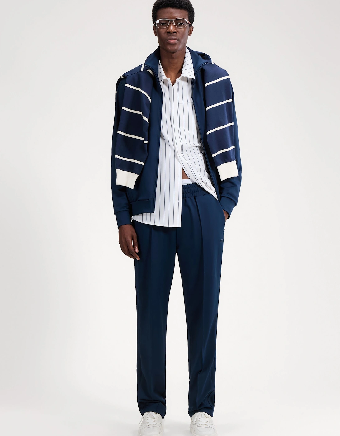 Latucci Track Pant - Navy Mono