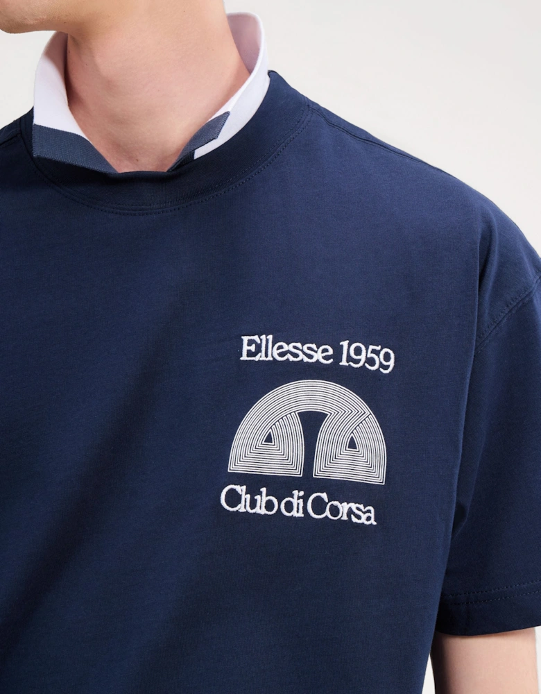 Club Di Corsa Tee - Navy