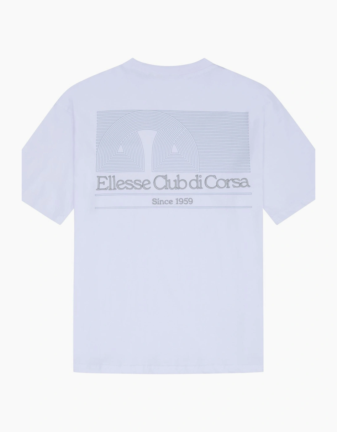 Club Di Corsa Tee - White/Light Blue