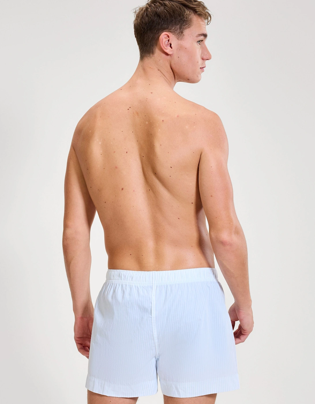 LaBotte 3 Pack Boxer Short - White/Light Blue