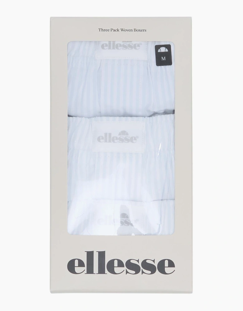 LaBotte 3 Pack Boxer Short - White/Light Blue