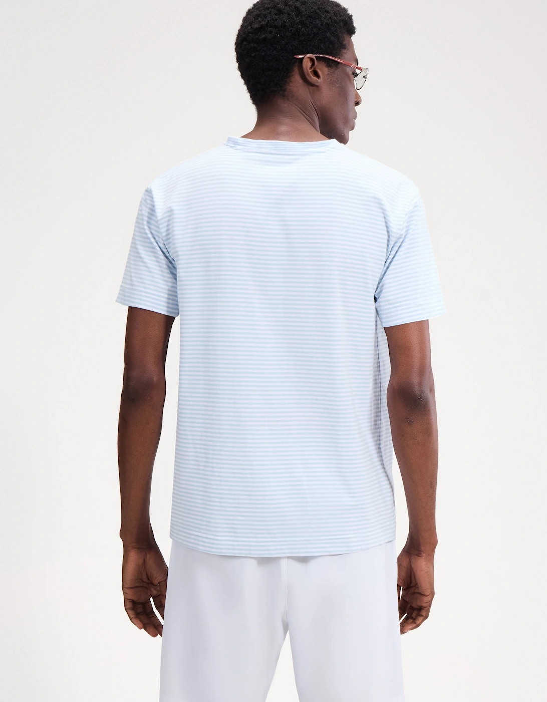 Carten T-Shirt - White/Light Blue