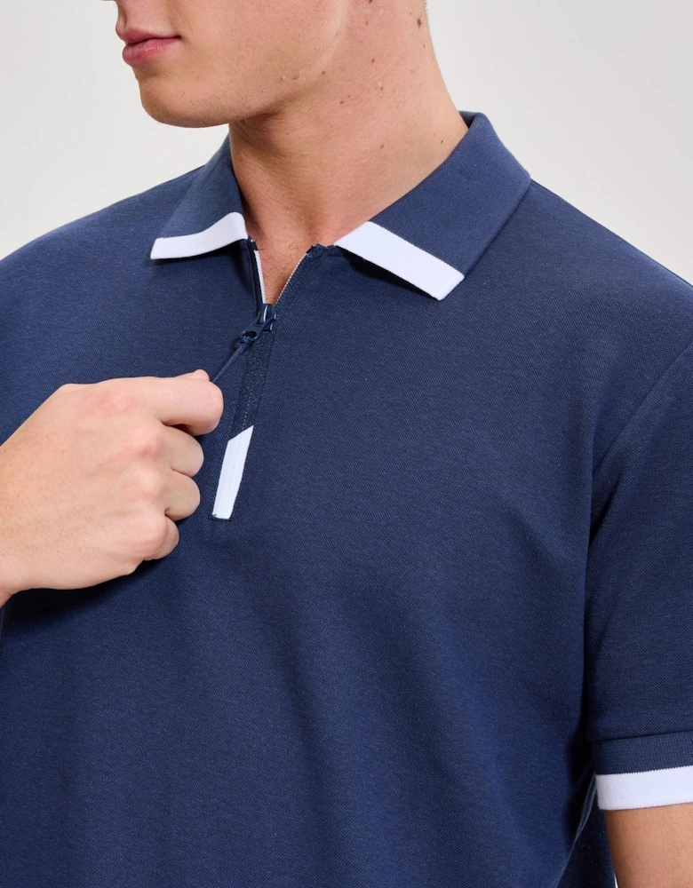 Kelvias Polo - Navy/White