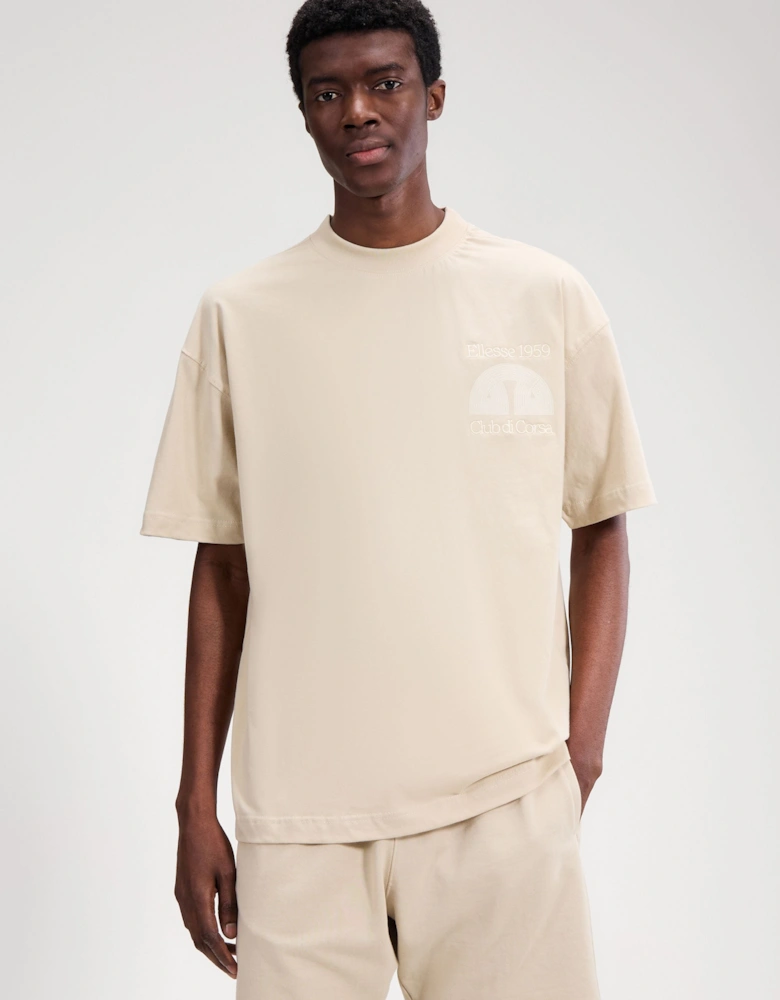 Club Di Corsa Tee - Stone