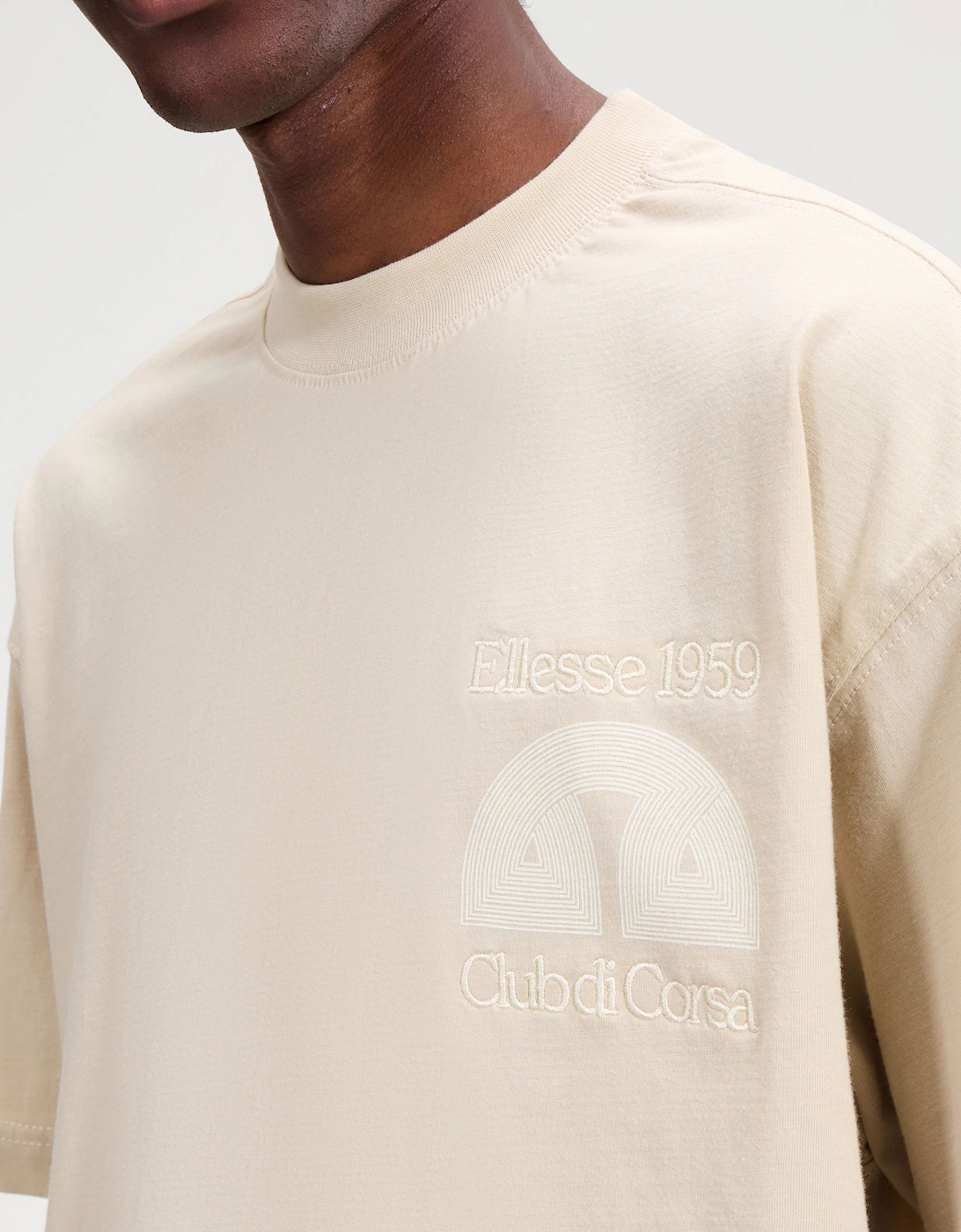 Club Di Corsa Tee - Stone