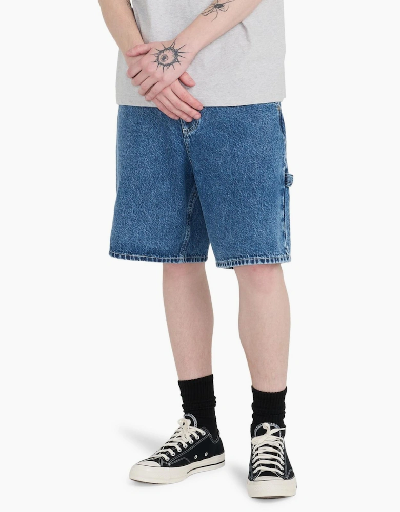 Element Mens Big Carpenter Knee Length Denim Shorts