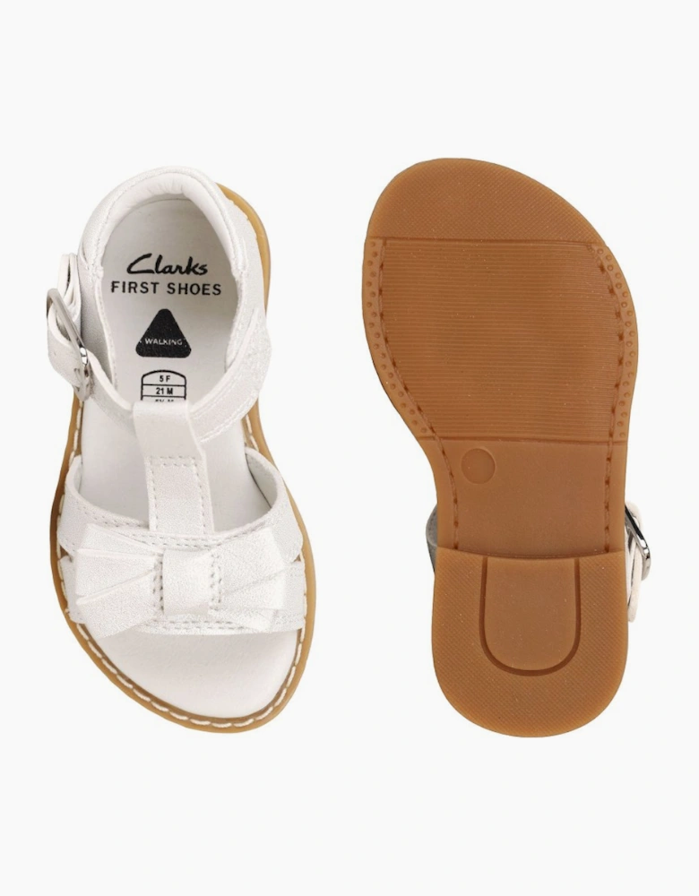Luna Bow T Girls First Sandals
