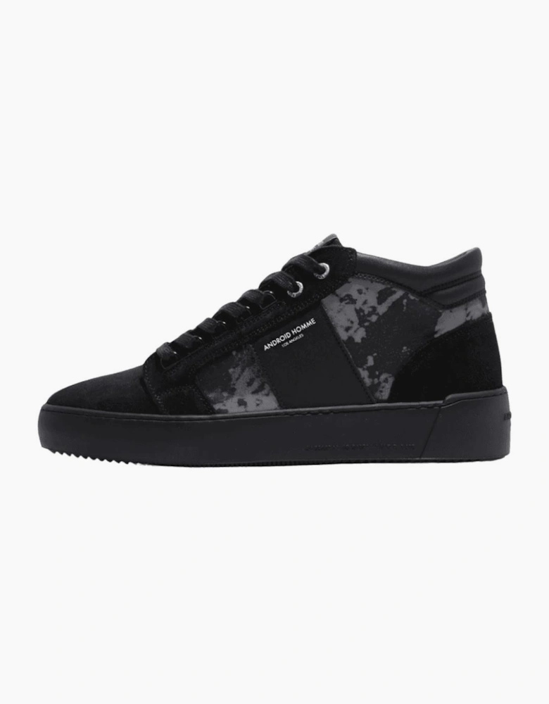 Propulsion Mid Distress Reflective & Suede Leather High Top