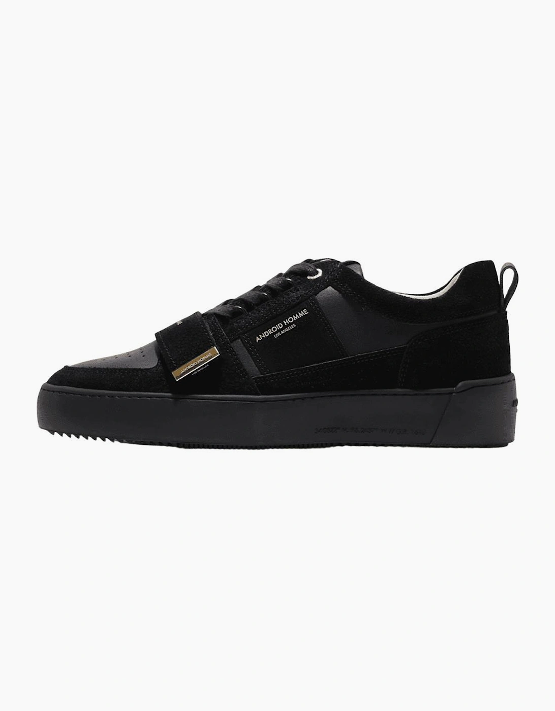 Point Dume Strap Jumbo Stingray Suede & Hardware Black Trainer, 5 of 4
