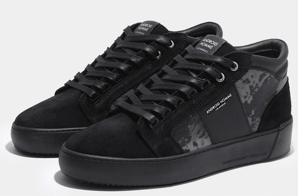 Propulsion Mid Distress Reflective & Suede Leather High Top