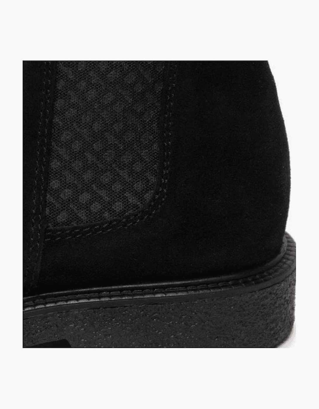 Suede Leather Black Boots