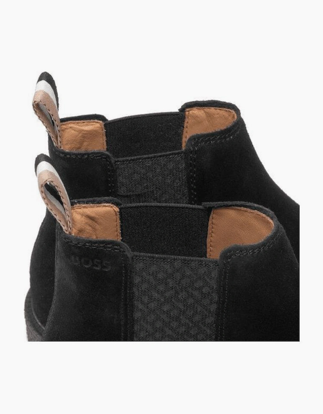 Suede Leather Black Boots