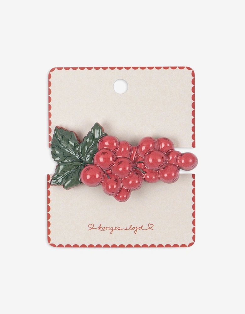 Konges Sløjd Girls Grape Hair Clip in Red