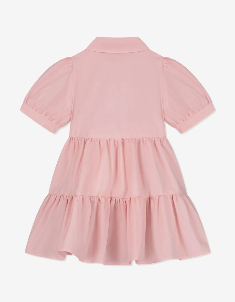Fendi Baby Girls Cotton Shirt Dress in Pink