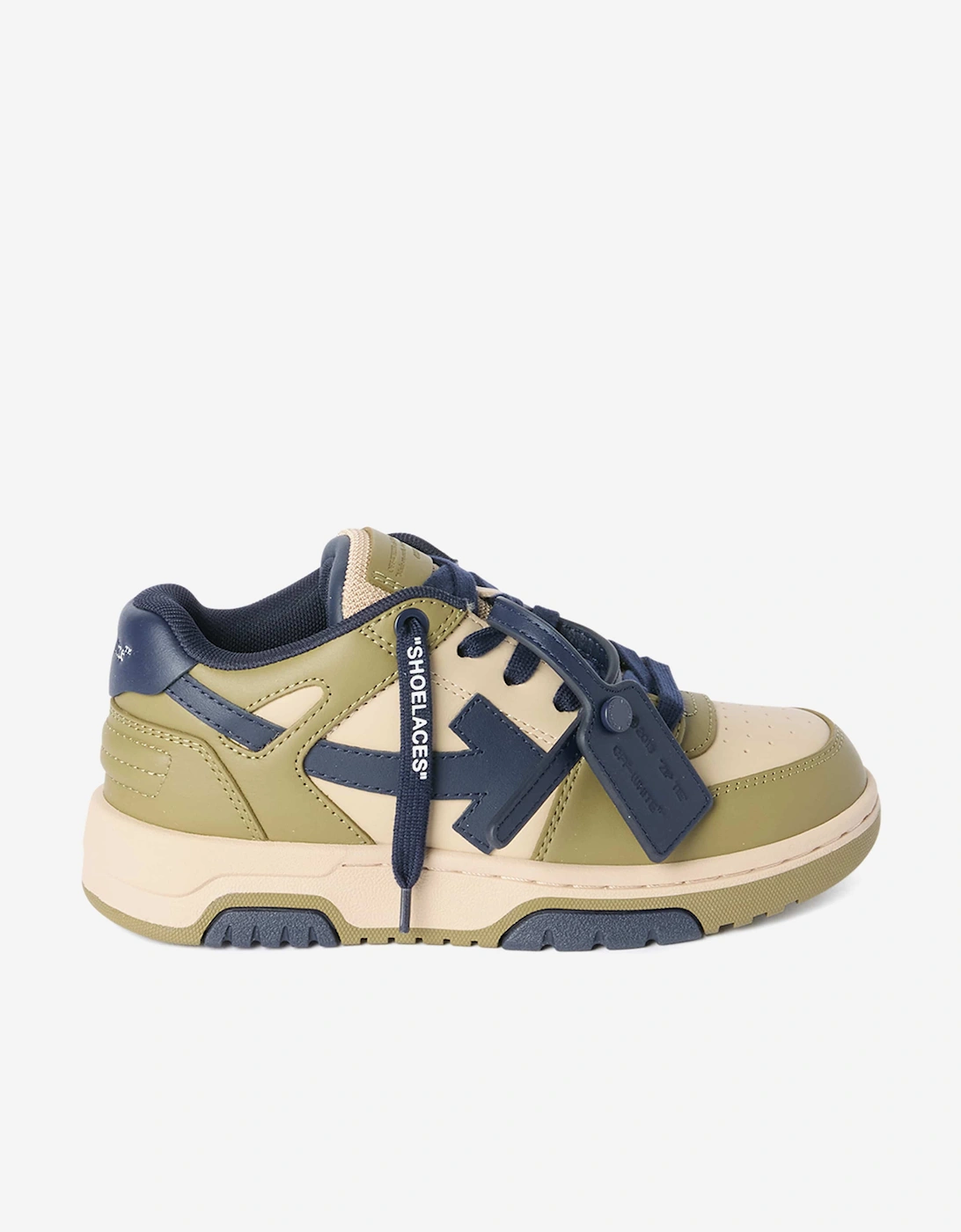 Off-White Kids Out Of Office Trainers in Green, 5 of 4