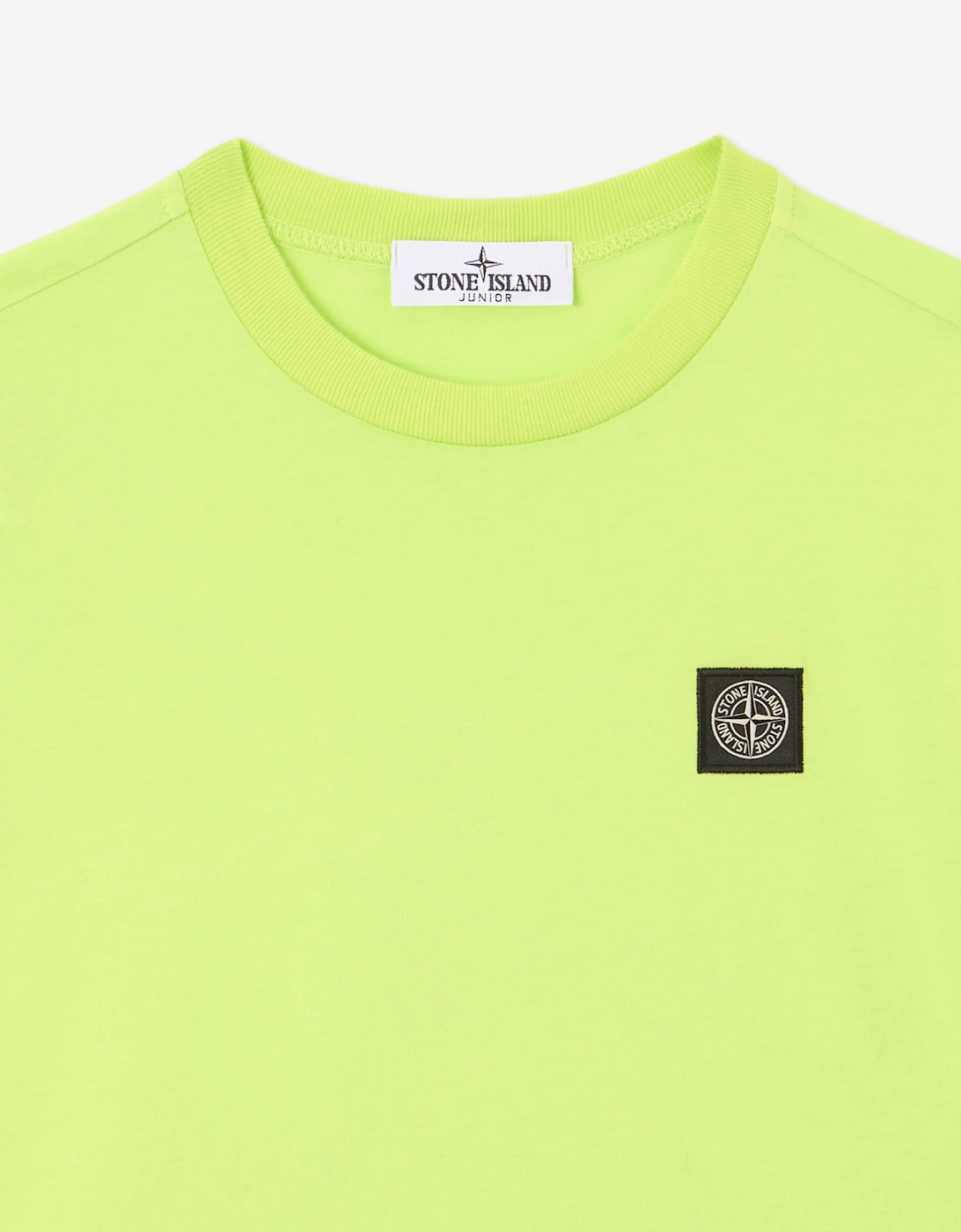 Stone Island Boys Compass Logo Patch T-Shirt in Green