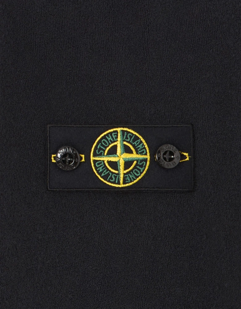 Stone Island Boys Cotton Polo Sweatshirt in Navy