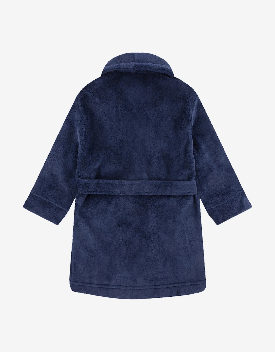 Ralph Lauren Boys Bear Patch Bathrobe in Navy