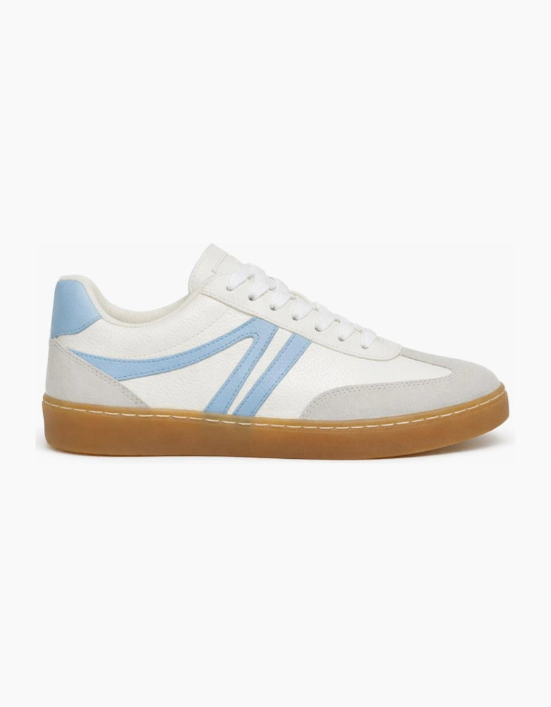 Cipriata REDA Womens Casual Trainers White Grain/Sky Blue