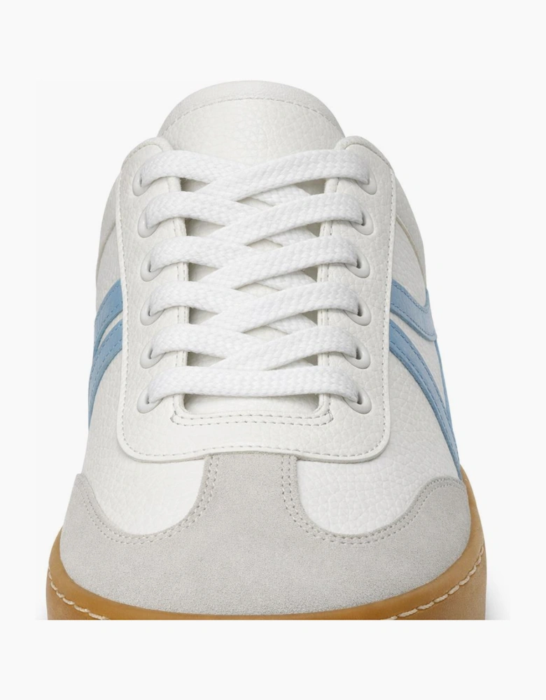 Cipriata REDA Womens Casual Trainers White Grain/Sky Blue