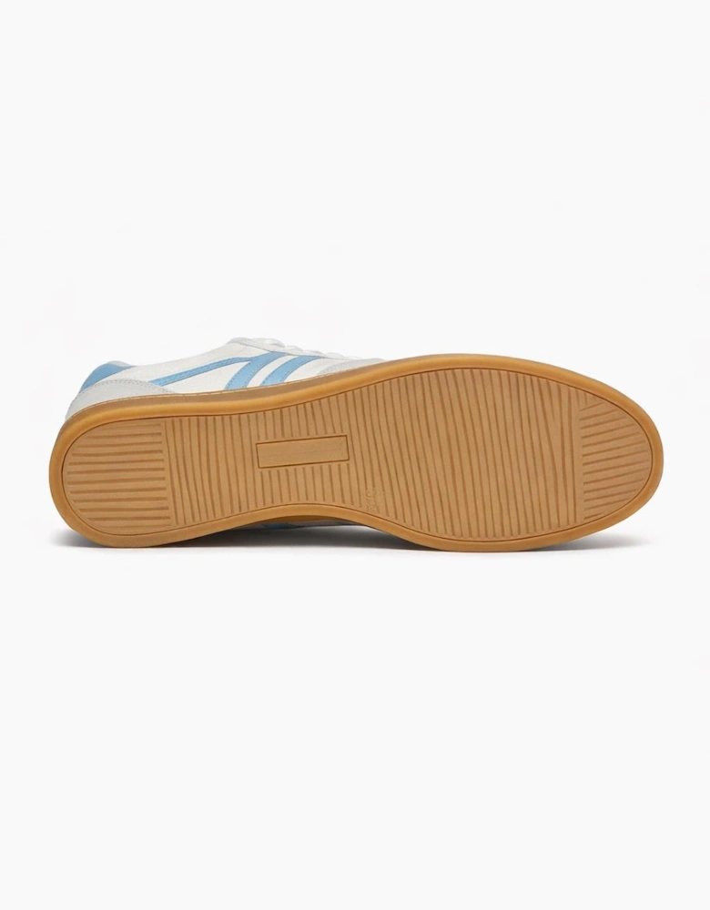 Cipriata REDA Womens Casual Trainers White Grain/Sky Blue