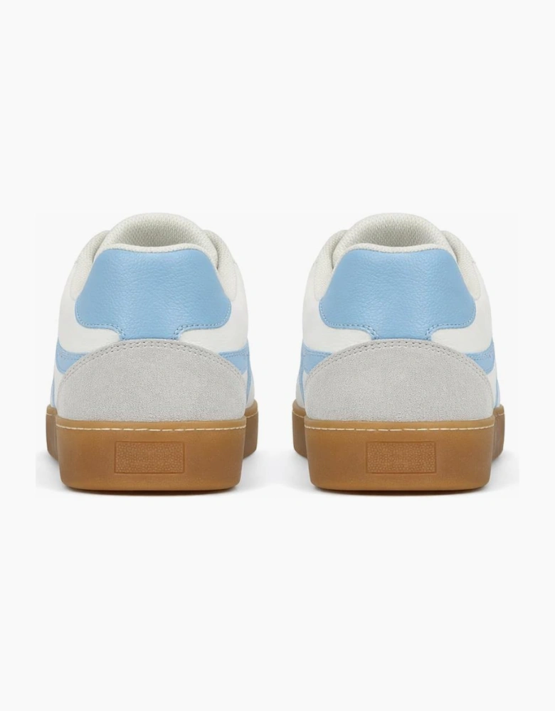 Cipriata REDA Womens Casual Trainers White Grain/Sky Blue