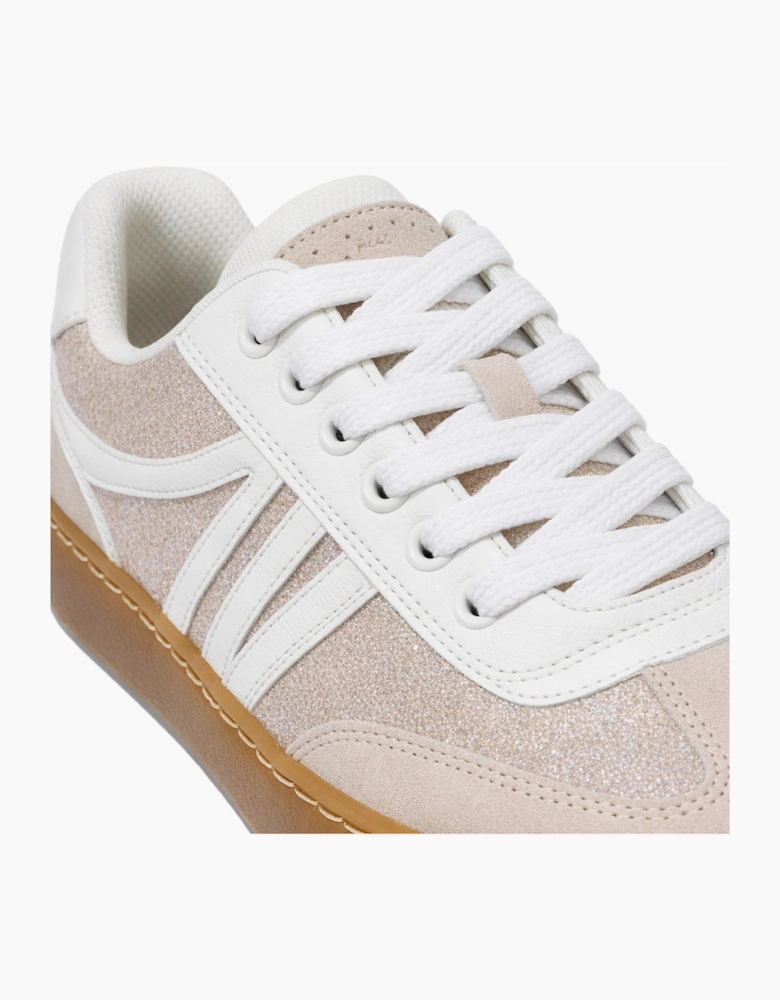 Cipriata REDA Womens Casual Trainers Gold/White
