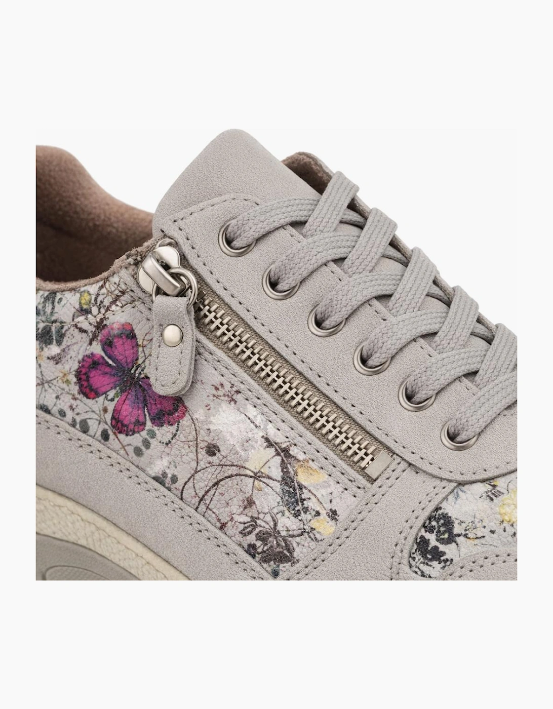 Cipriata CLITA Womens Casual Trainers Grey/Floral