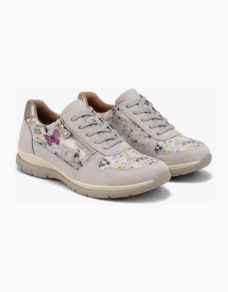 Cipriata CLITA Womens Casual Trainers Grey/Floral