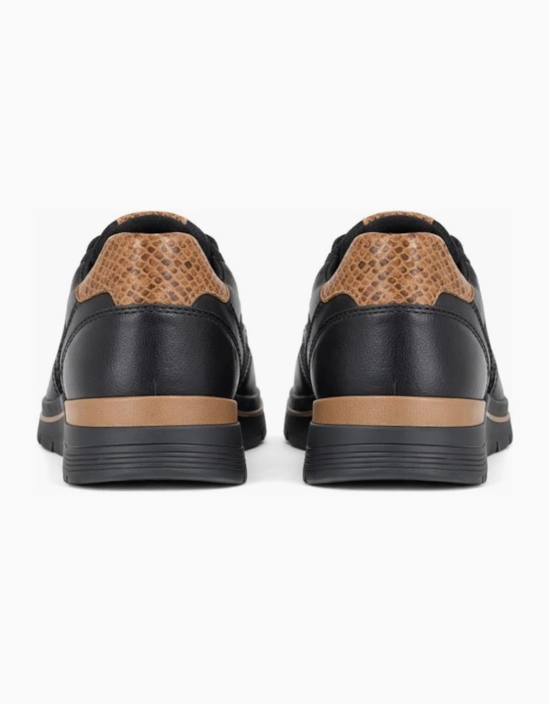 Cipriata CLELIA Womens Casual Trainers Black/Gold