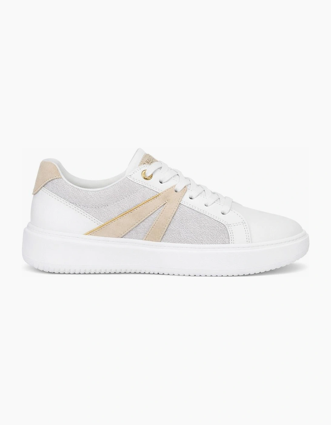 Cipriata ADEN Womens Casual Trainers White/Silver Sparkle, 7 of 6