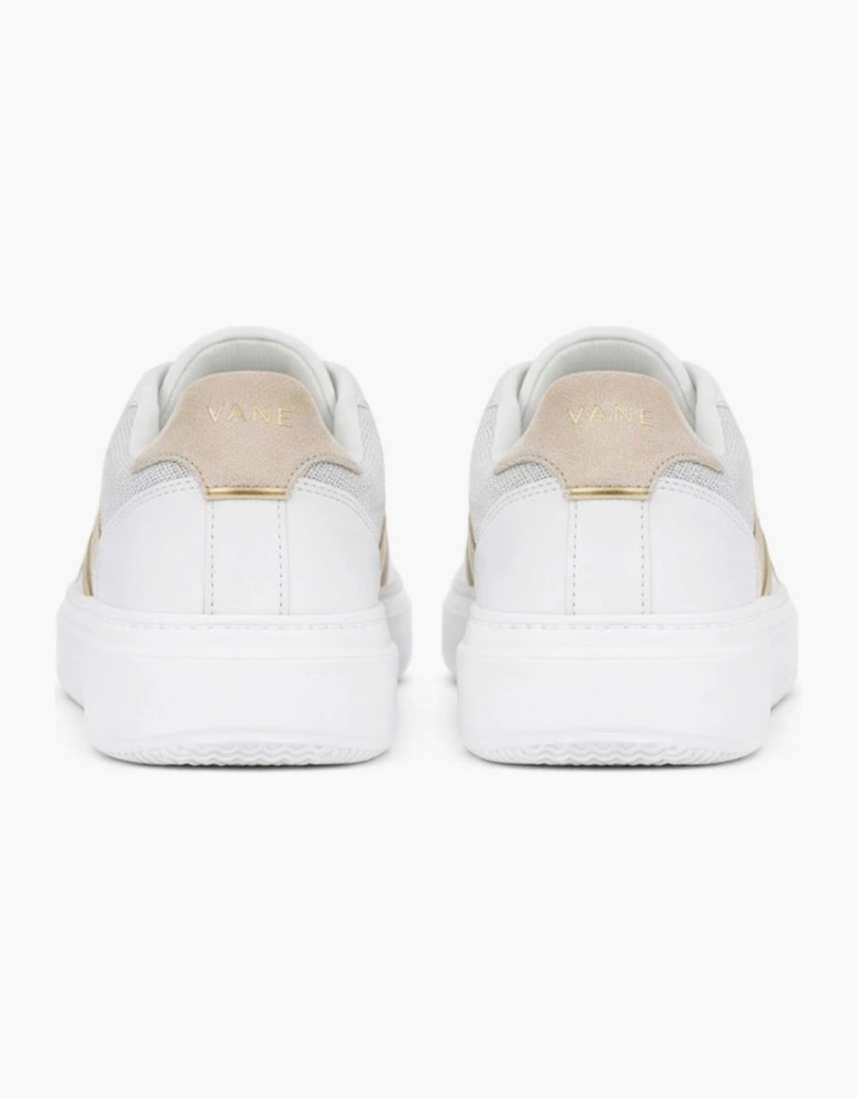 Cipriata ADEN Womens Casual Trainers White/Silver Sparkle
