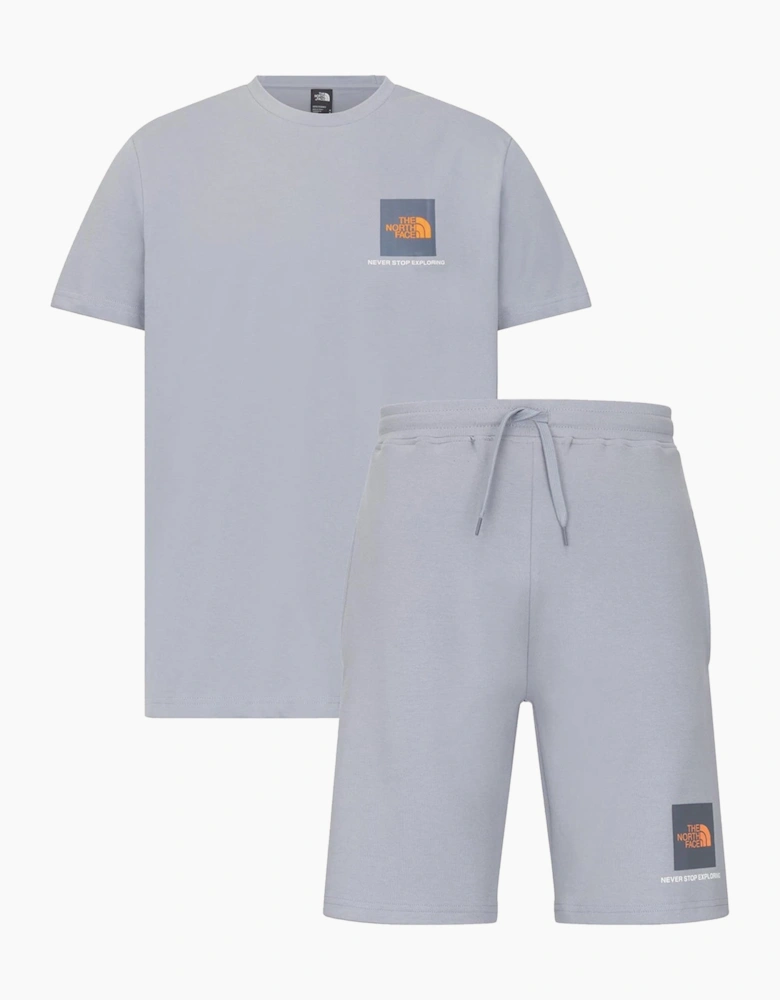 The North Face Mens Small Box Co Ords Set Shorts Short Sleeve T Shirts