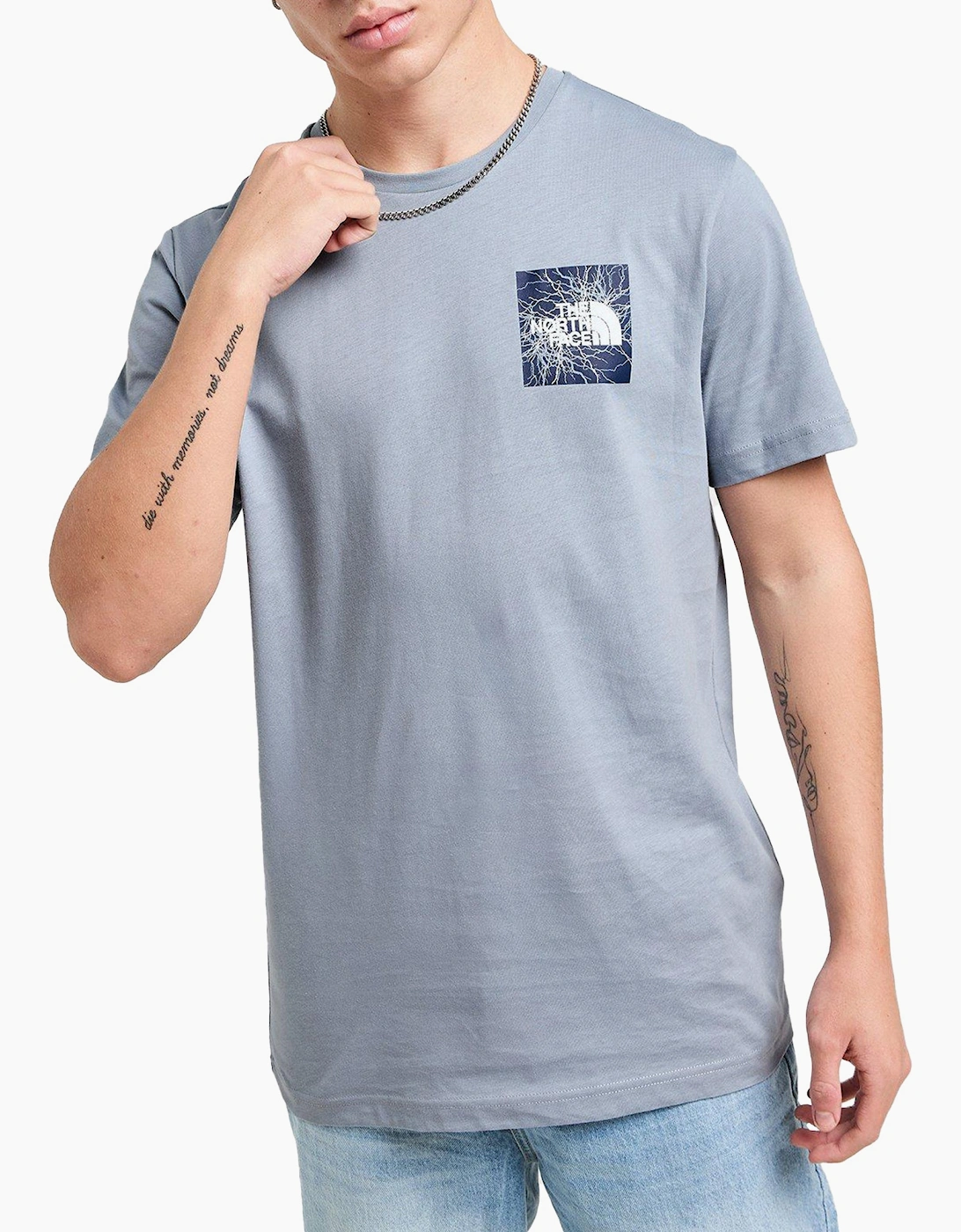 The North Face Mens T Shirts Electric Box Short Sleeve Summer Cotton Tee