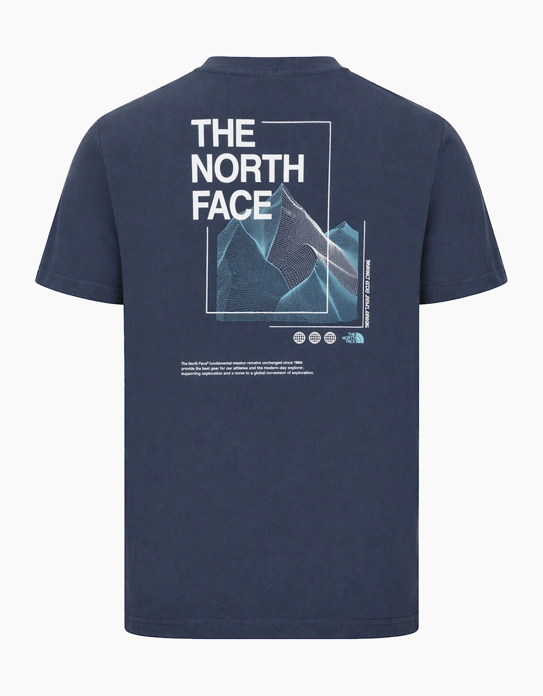 The North Face Mens T Shirts Digital Energy Short Sleeve Cotton Tee