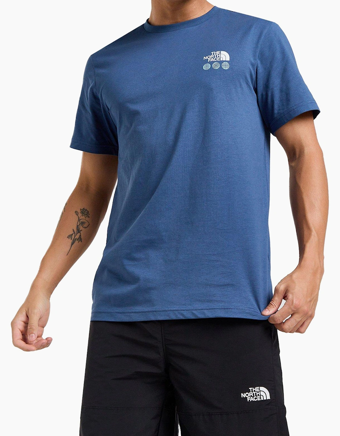 The North Face Mens T Shirts Digital Energy Short Sleeve Cotton Tee
