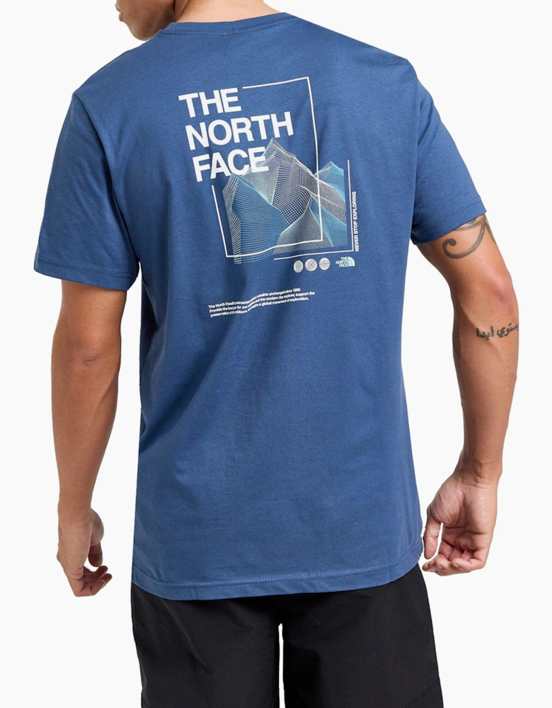 The North Face Mens T Shirts Digital Energy Short Sleeve Cotton Tee