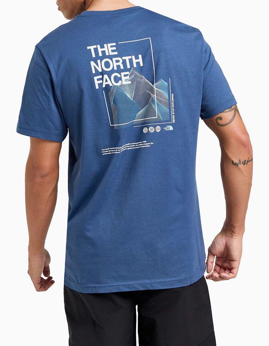 The North Face Mens T Shirts Digital Energy Short Sleeve Cotton Tee