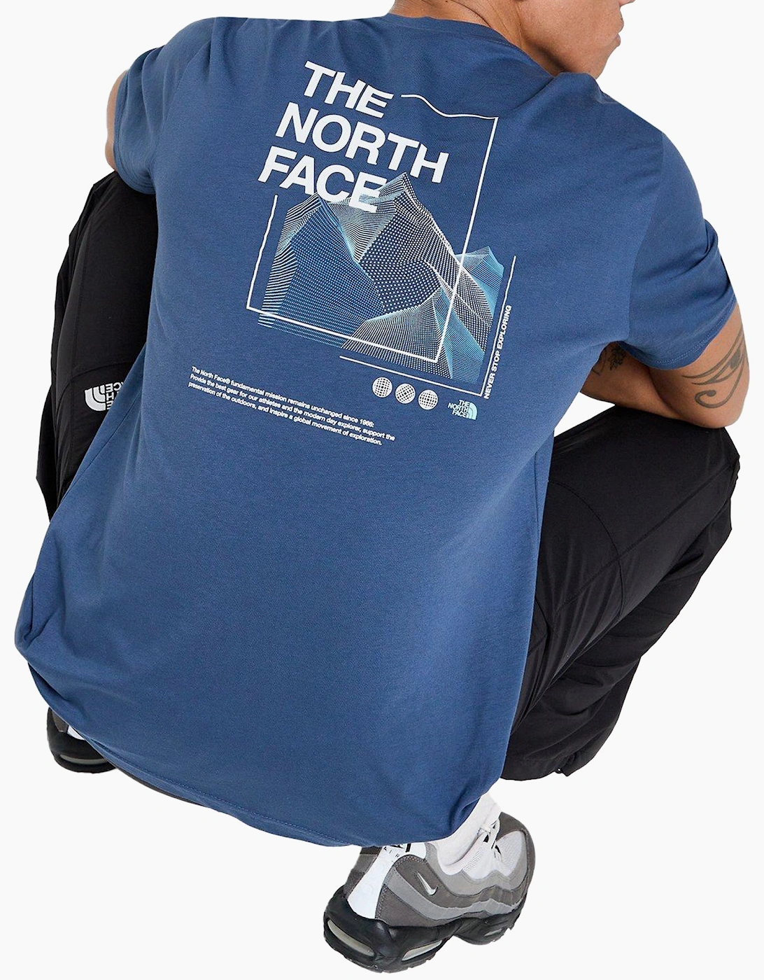 The North Face Mens T Shirts Digital Energy Short Sleeve Cotton Tee