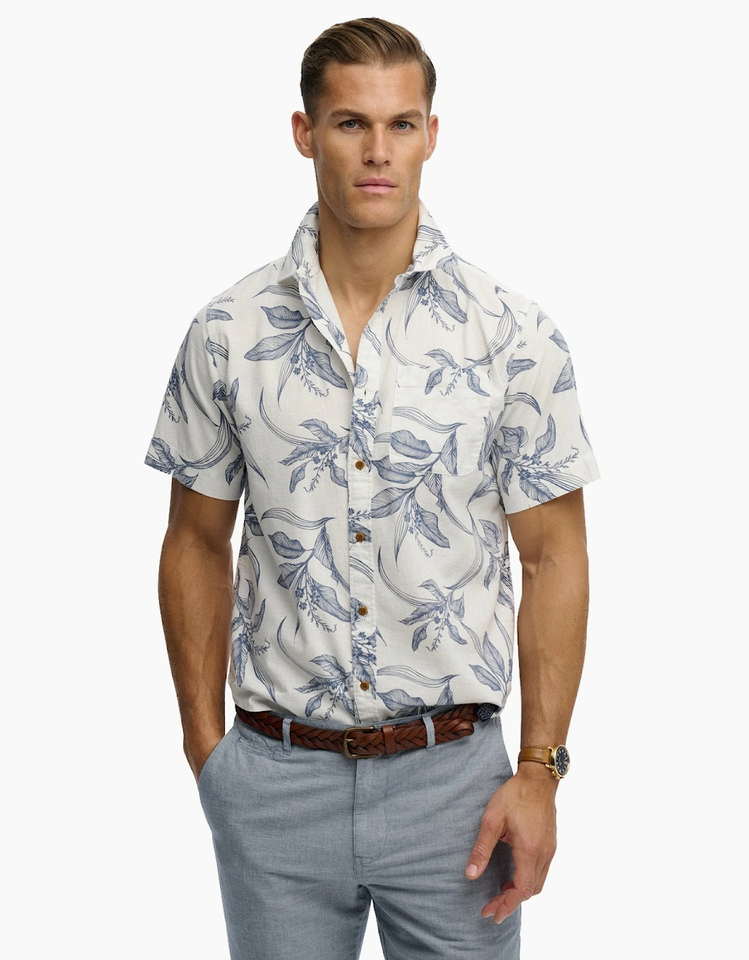 Superdry Mens Vintage Loom Short Sleeve Shirt