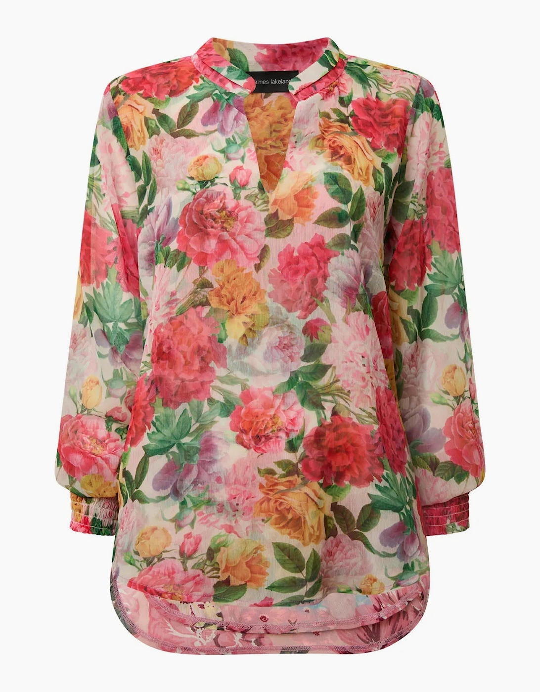 Botanical Floral Print Blouse