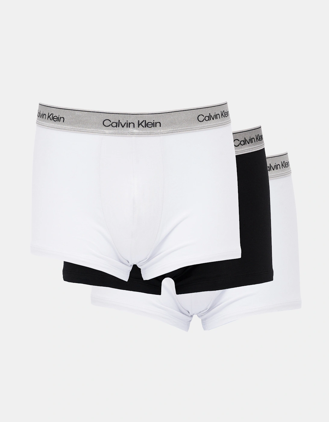 Calvin Klein Men's Black/Multi 3-Pack Icon Cotton Stretch Trunks - /Grey  33/32/32 M