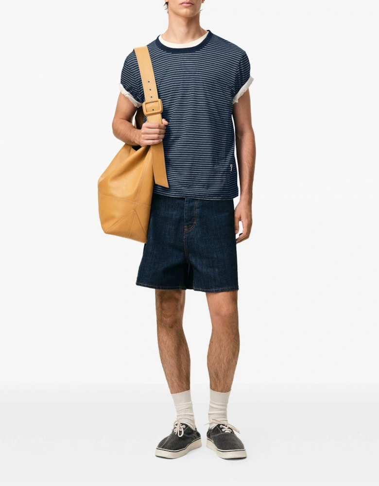 Striped ADC T-Shirt Navy