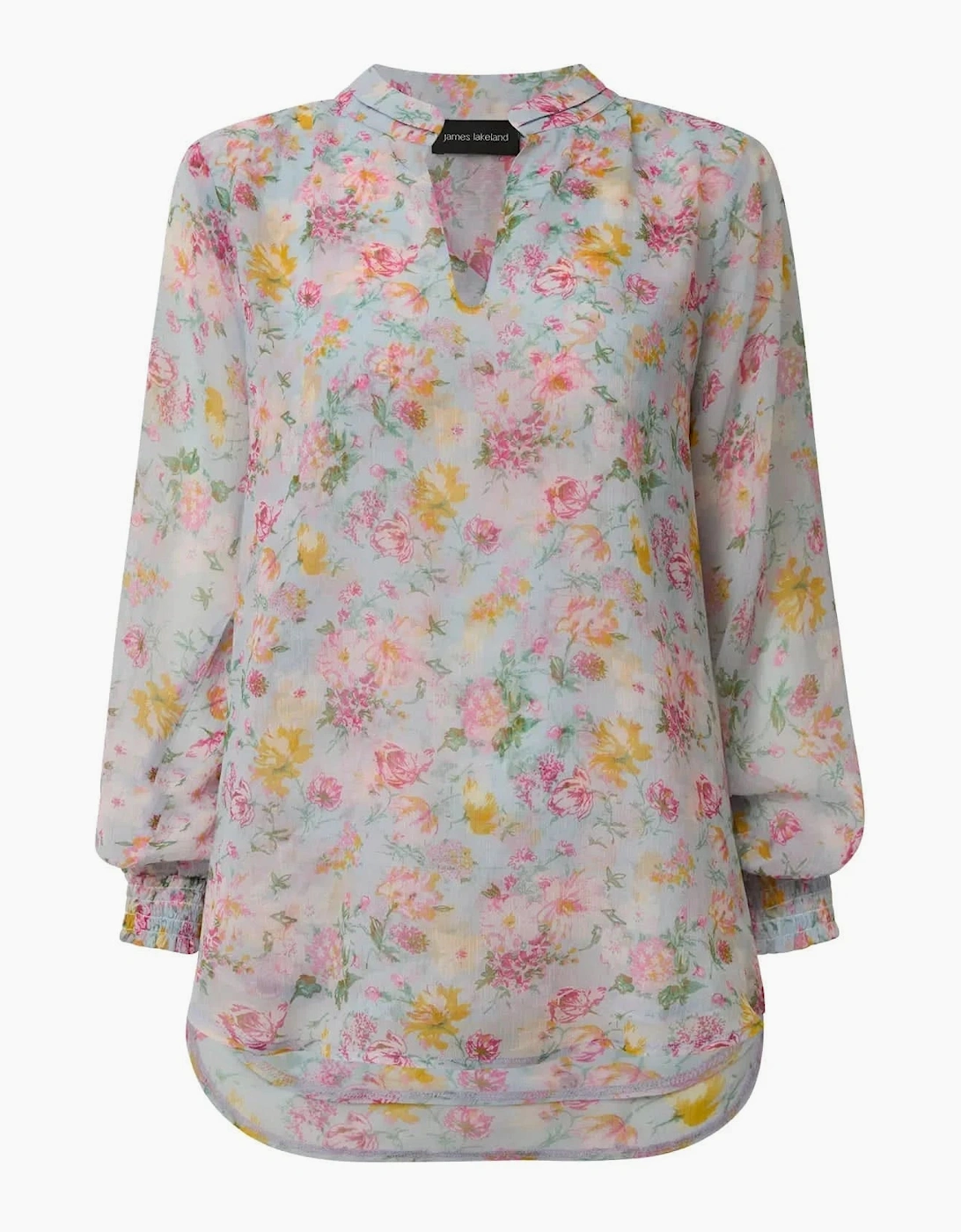 Vintage Floral Print Blouse