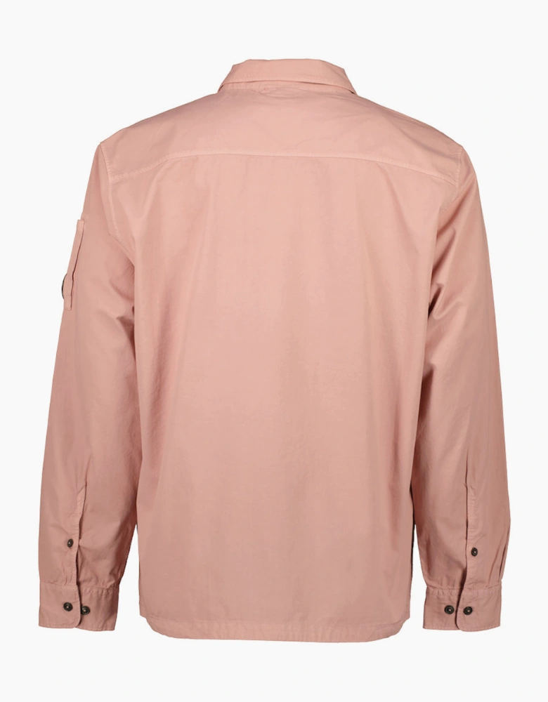 Gabardine Zip Up Lens Overshirt