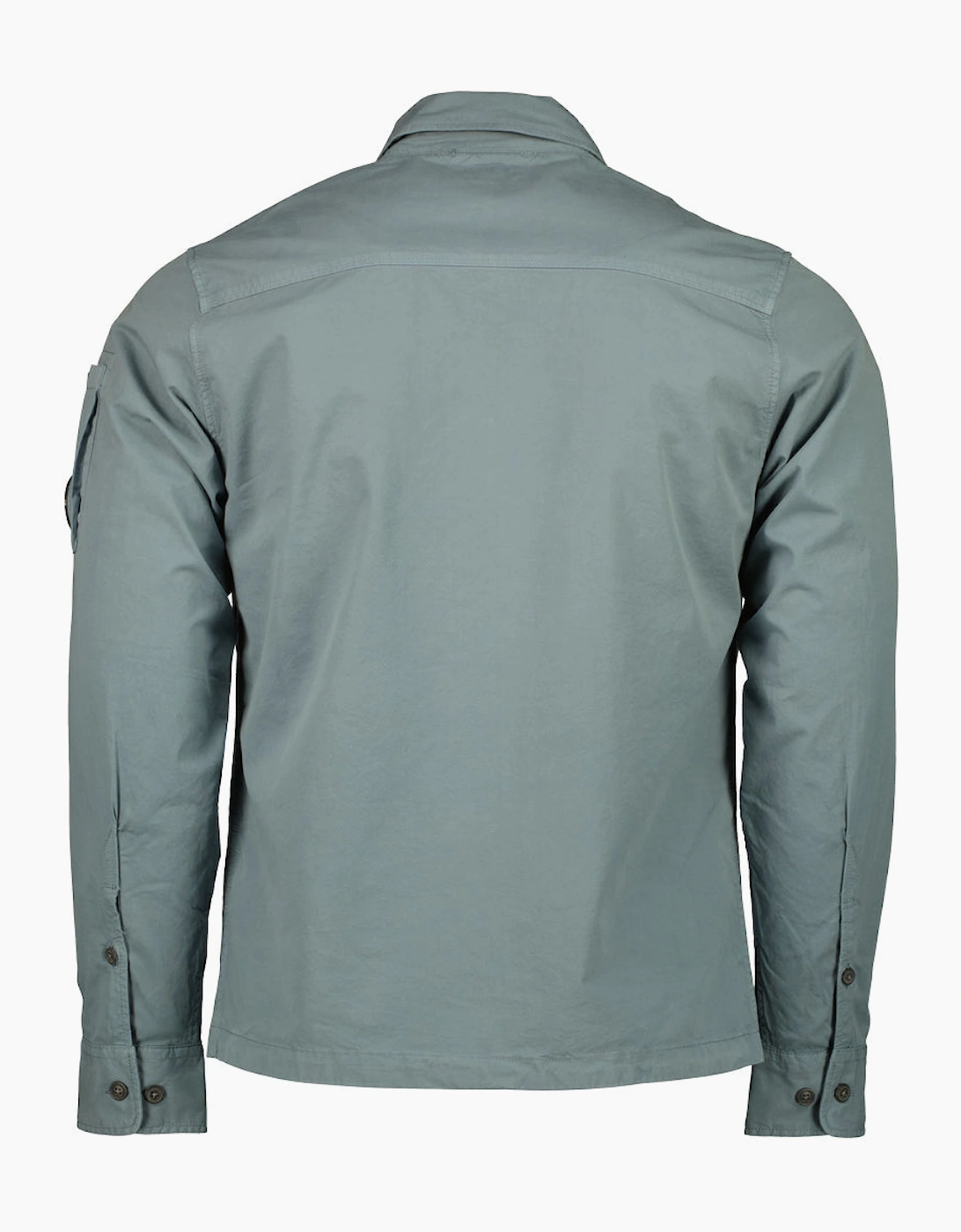 Gabardine Zip Up Lens Overshirt