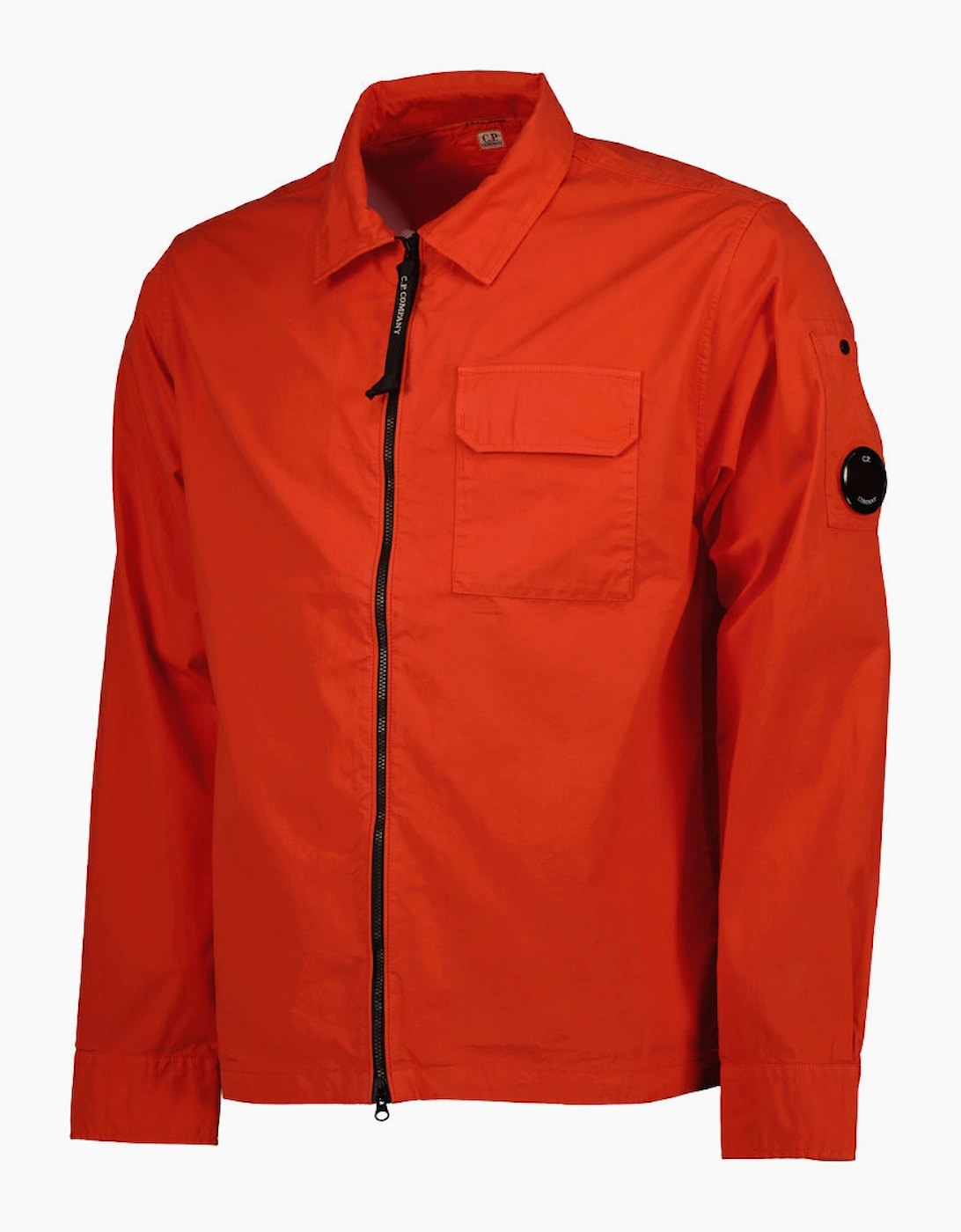 Gabardine Zip Up Lens Overshirt