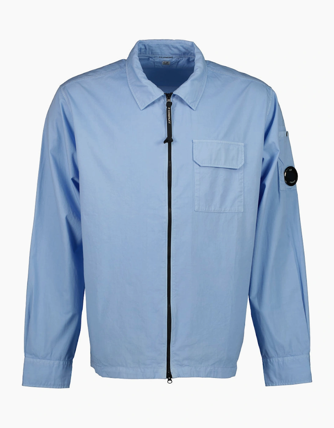 Gabardine Zip Up Lens Overshirt