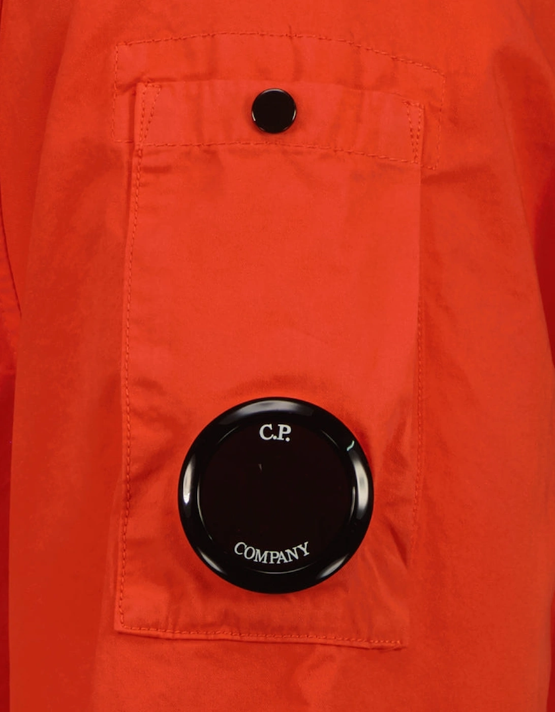 Gabardine Zip Up Lens Overshirt